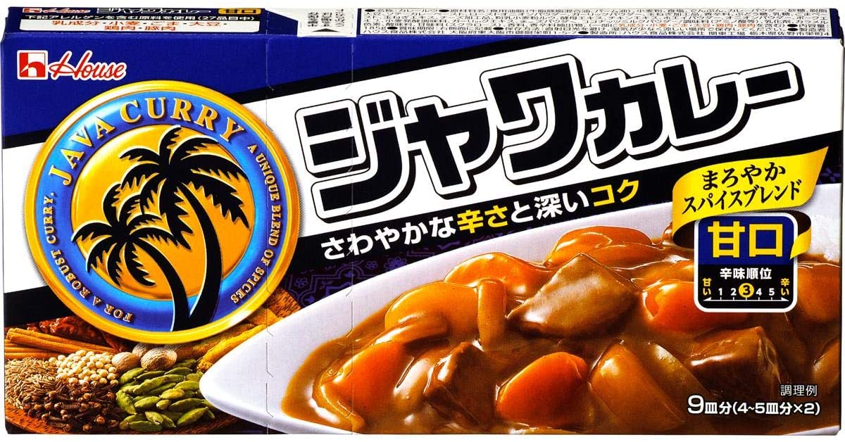 Японское карри Housefood Java умеренно острое, 185 гр
