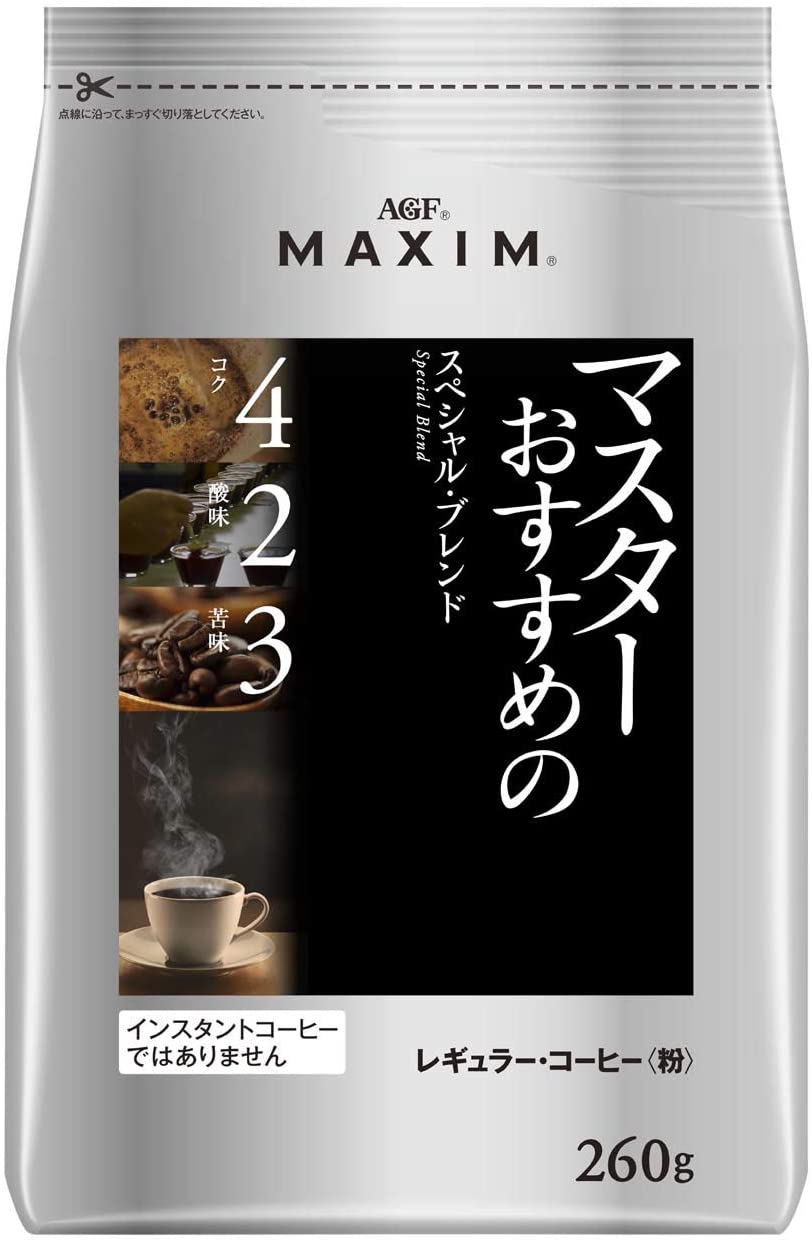 Молотый кофе AGF Maxim regular coffee a master of special blend, 260 гр