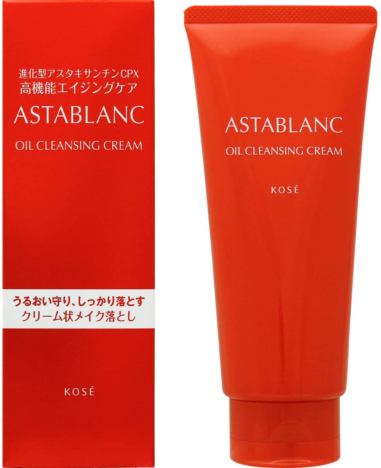 Очищающий крем с коллагеном и скваланом Kose Astablan Oil Cleansing Cream, 140 гр