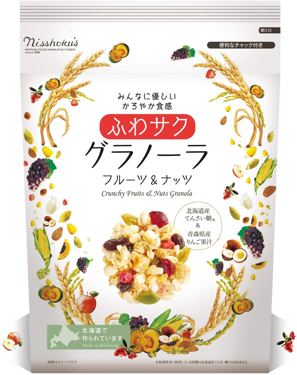 Гранола Nisshoku soft and crunchy fruits and nuts granola (фрукты и орехи), 240 гр