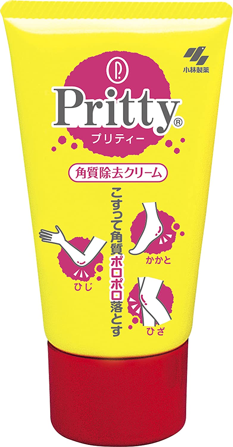 Эксфолиант-крем Pretty Elbow, Heel, Knee Exfoliating Cream with Scrubs Blend Kobayashi, 70 гр