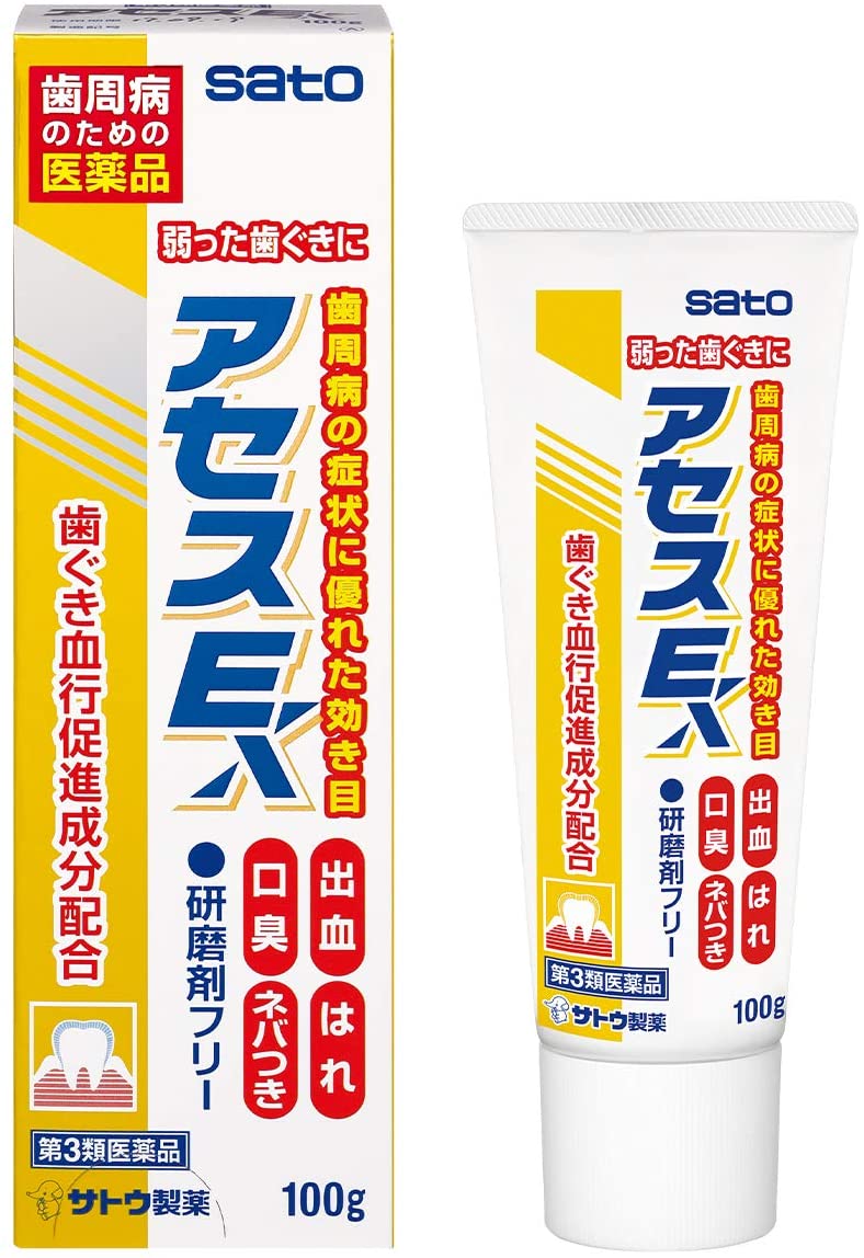 Лечебная зубная паста Sato Acess EX, 100 гр