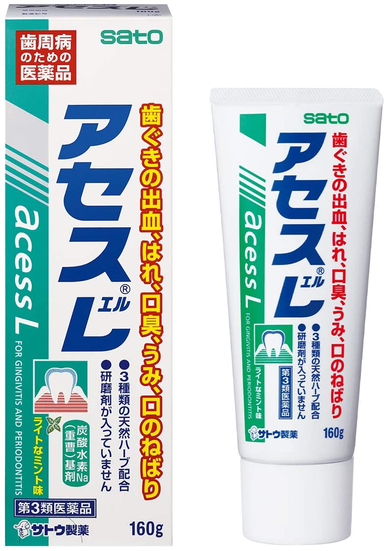 Зубная паста против гингивита Sato Acess L, 160 гр