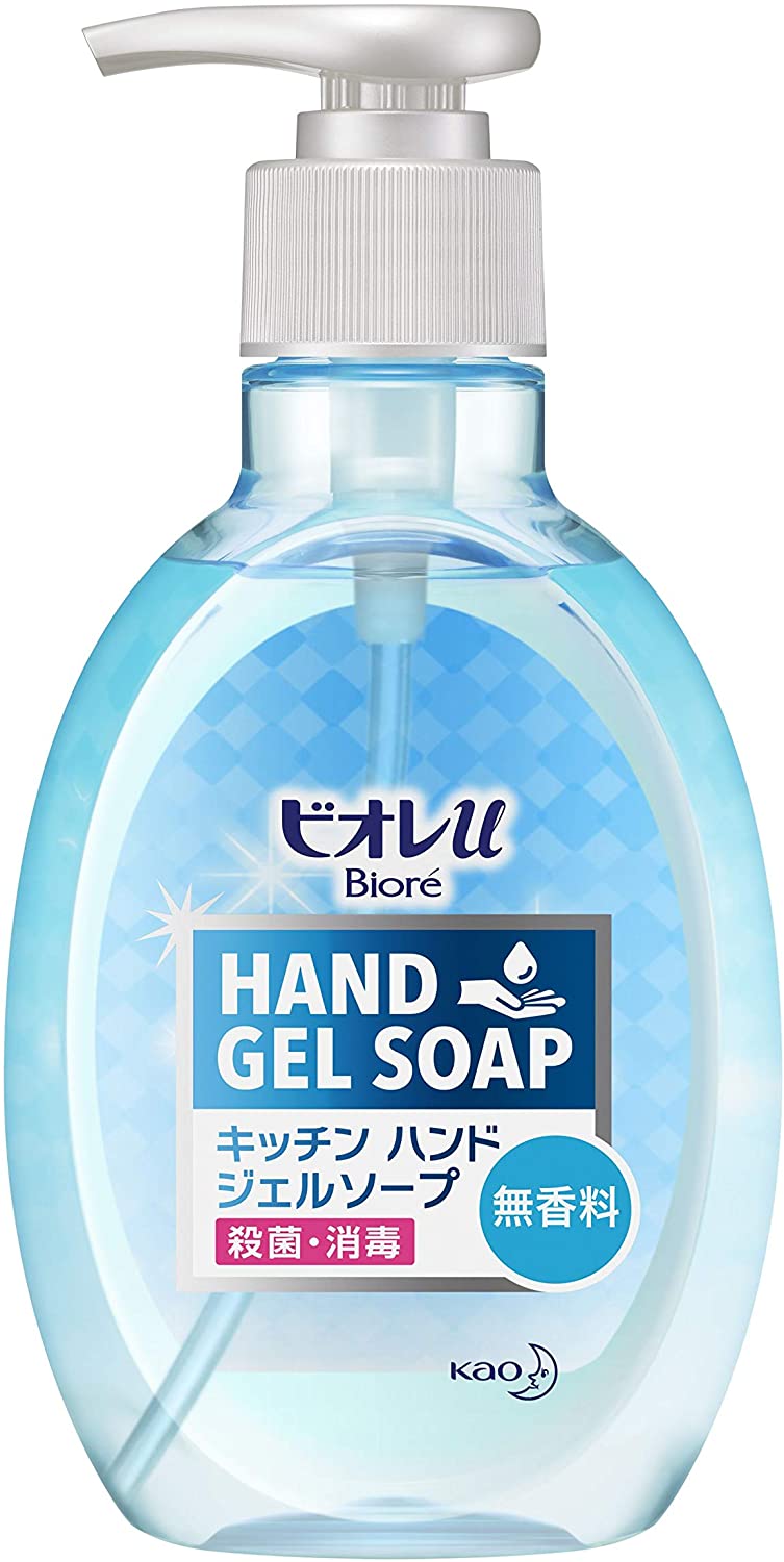 Жидкое мыло для кухни Kao Biore Kitchen Hand Gel Soap Pump Unscented, 250 мл