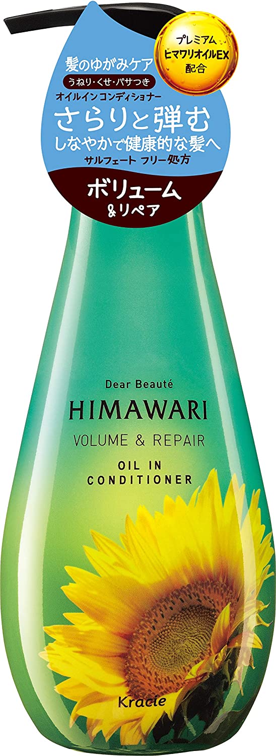 Кондиционер для увеличения объема Kracie Himawari Oil in Conditioner Volume&Repair, 500 мл