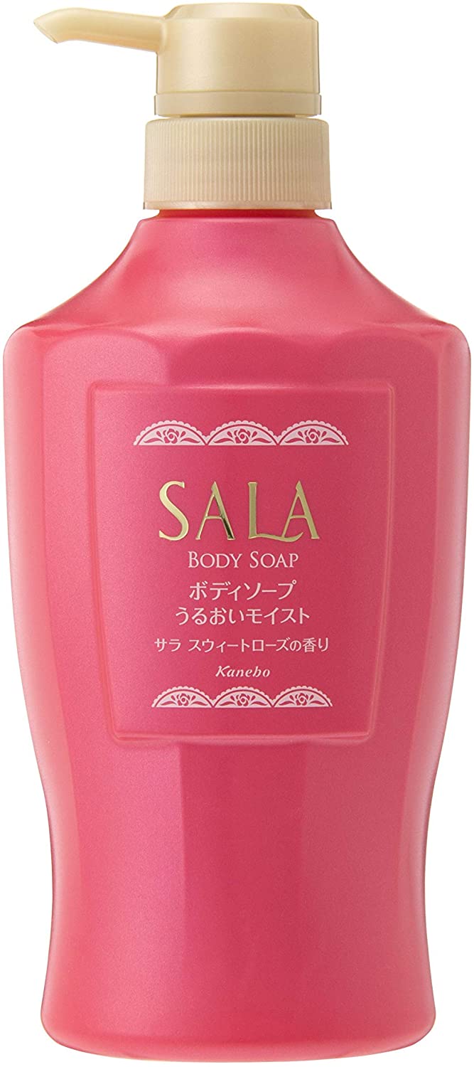 Увлажняющее мыло для тела с ароматом розы Kanebo Sala Body Soap, Moisturizing, Salas Wheat Rose Scent, 650 мл