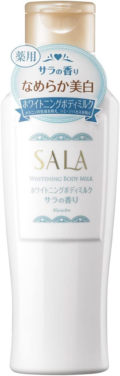 Отбеливающее молочко для тела с ароматом розы Kanebo Sala Whitening Body Milk, 150 мл