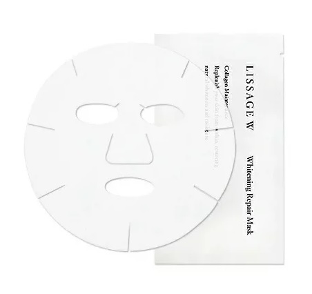 Отбеливающая и восстанавливающая маска Lissage W Whitening Repair Mask, 22 мл × 5 штук