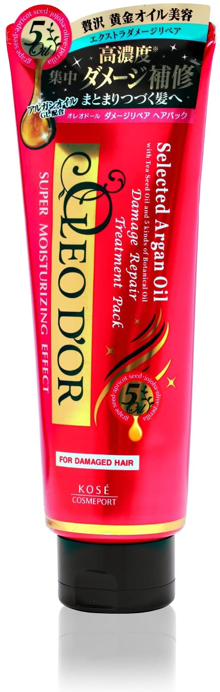 Маска для восстановления волос с маслом арганы Kose Oleo D'or Botanical Oil Repair Hair Pack, 230 гр