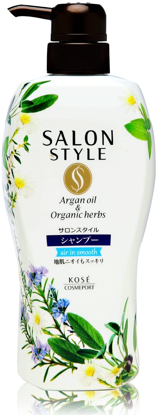 Шампунь с маслом арганы и натуральными экстрактами Kose Salon Style Shampoo, 500 мл