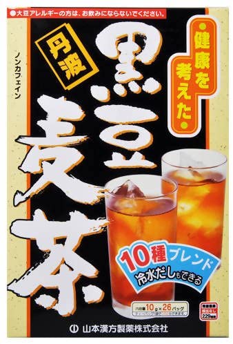 Чай с черной фасолью Yamamoto Kanpo Black Bean Barley Tea, 10 гр х 26 шт