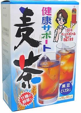 Оздоравливающий чай с ячменем Yamamoto Kanpo Health Support Barley Tea, 10 гр х 28 шт