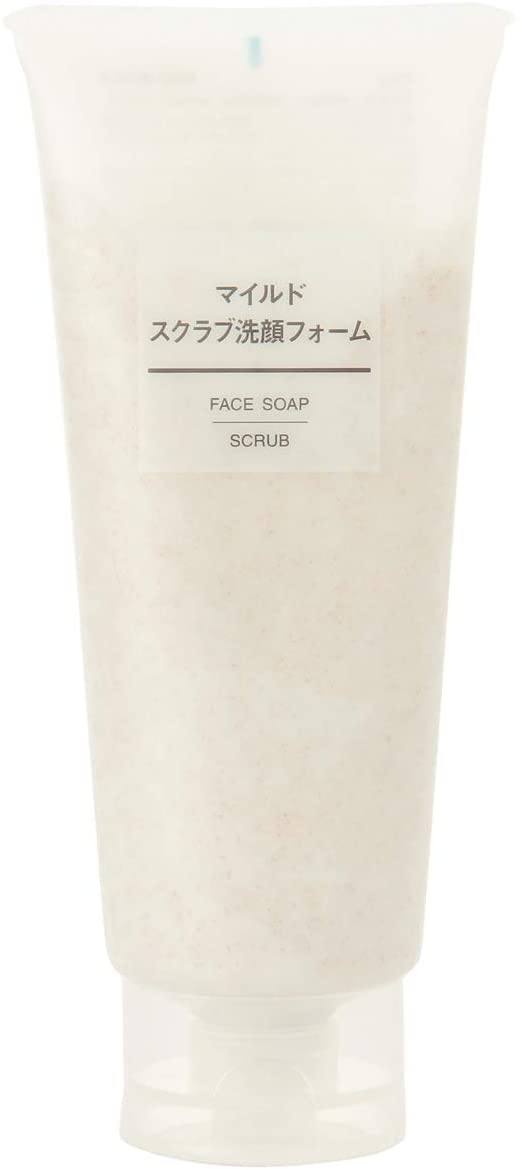 Мягкий очищающий скраб-пенка MUJI Face Soap Scrub, 200 гр