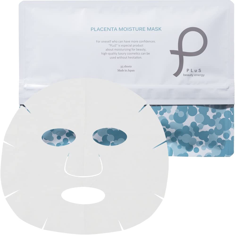 Увлажняющая маска с плацентой PLuS Placenta Moisture Mask, 35 шт