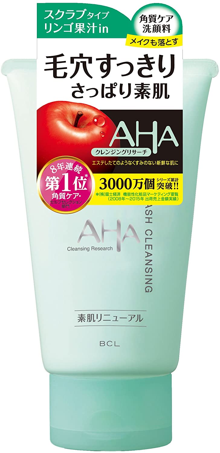 Очищающий скраб-пенка для лица BCL AHA WASH CLEANSING, 120 гр