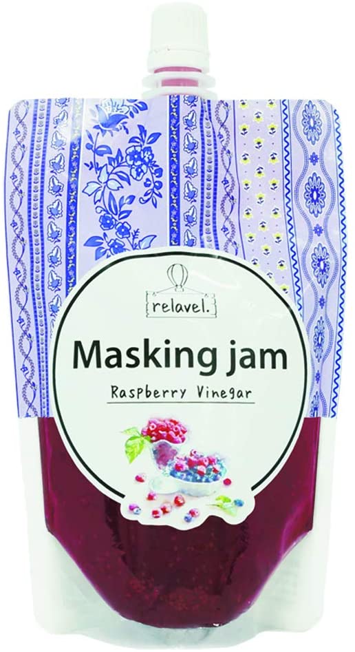 Маска для лица с экстрактом малины RELAVEL MASKING JAM RASPBERRY VINEGAR, 180 мл