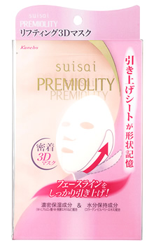 Увлажняющая маска для лица Kanebo Suisai Premiolity Lift Moisture 3D Mask, 28 мл×4 шт