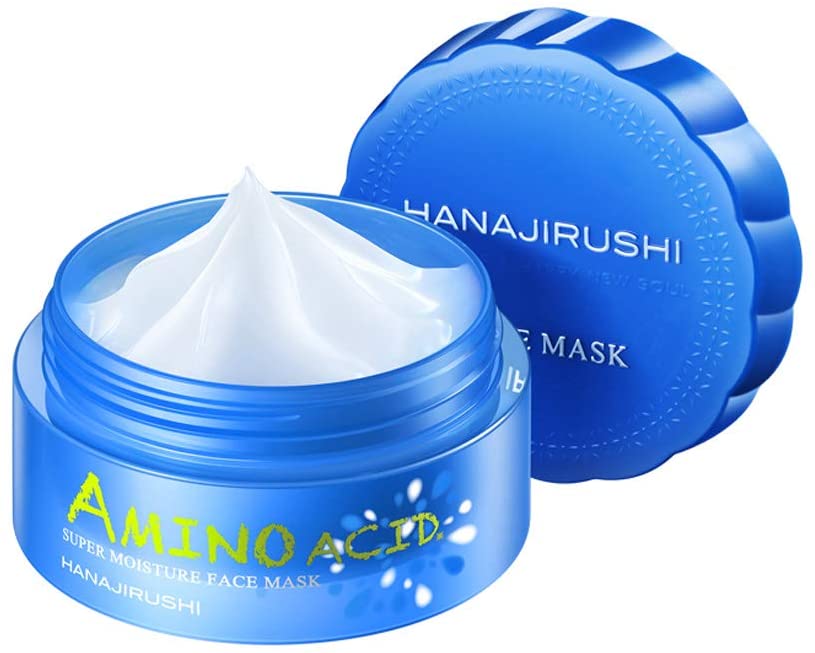 Ночная увлажняющая гель-маска с аминокислотами и церамидами HANAJIRUSHI Super Moisture Face Mask Amino Acid&Ceramide, 80 гр