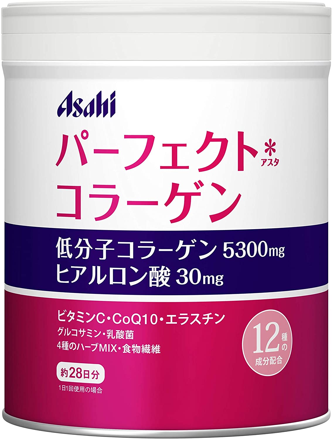 Амино коллаген ASAHI PERFECT COLLAGEN с гиалуроновой кислотой, 210 гр на 28 дней