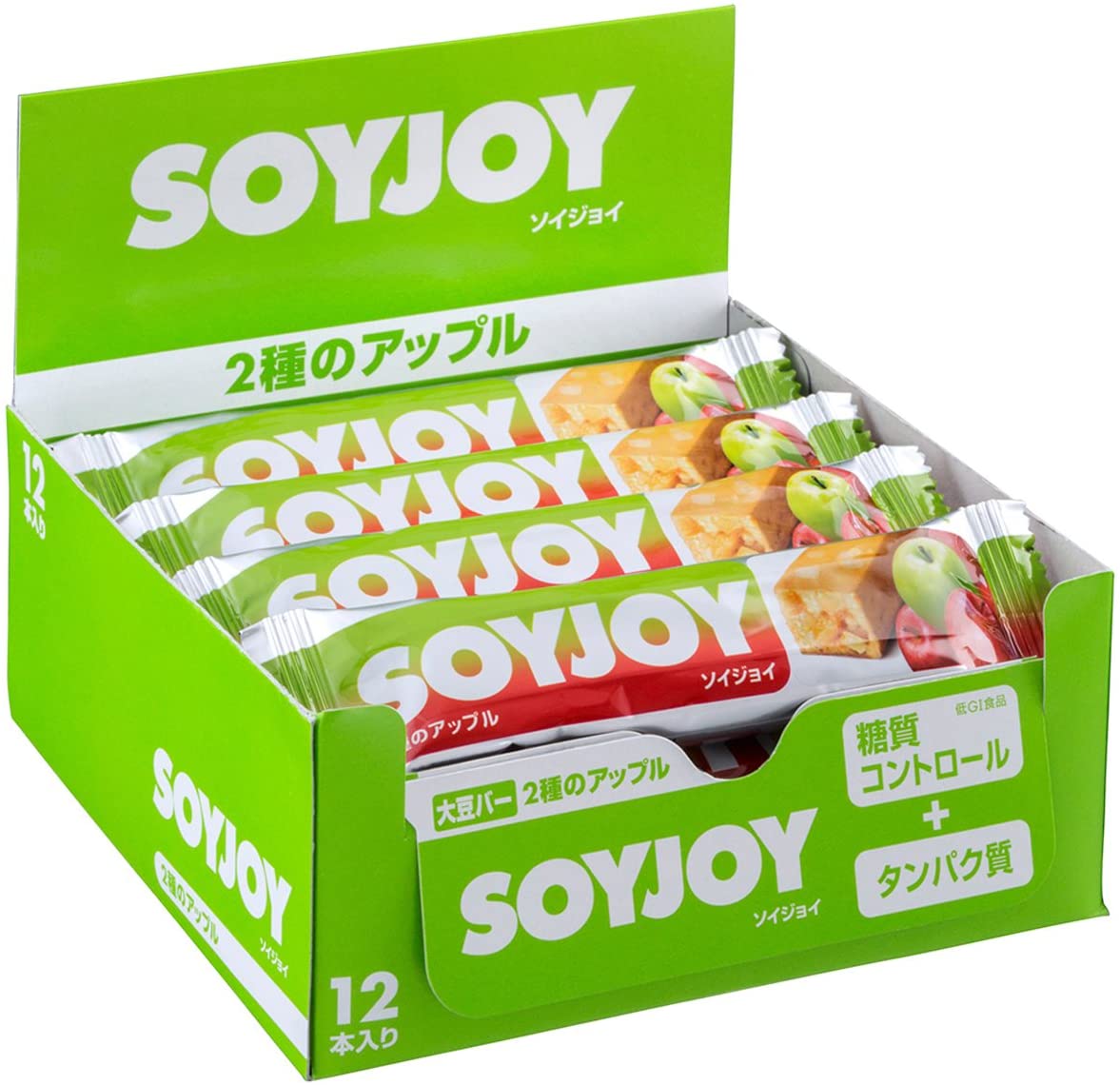Соевые батончики с двумя видами яблок Otsuka Pharmaceutical Soijoi, 30 гр х 12 шт