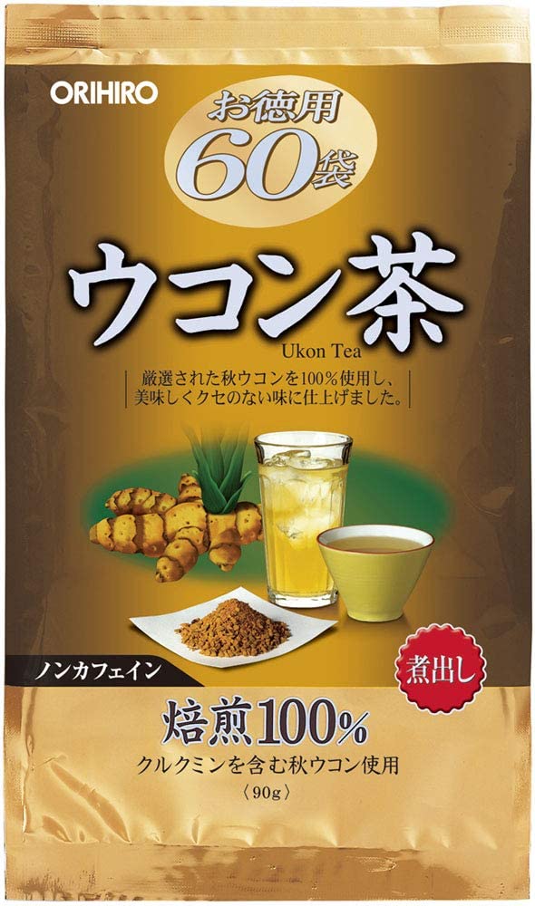 Чай с куркумой Orihiro Ukon TEA в пакетиках, 60 шт