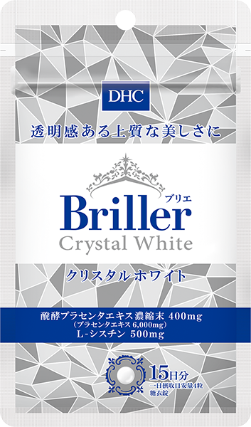 Биодобавка с плацентой для осветления кожи DHC Briller Crystal White, 60 шт