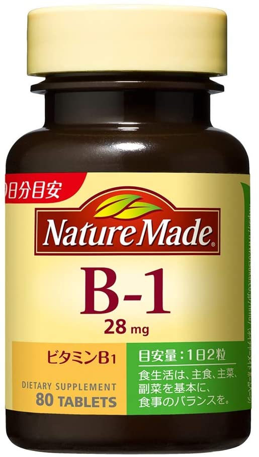 Витаминная добавка NatureMade B1 28 mg, 80 шт