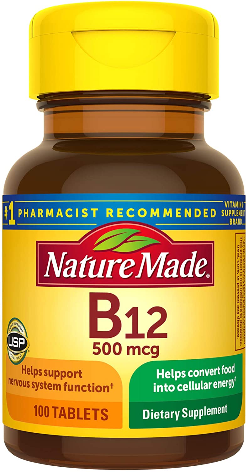 Витаминная добавка NatureMade B12 500 mcg, 100 шт