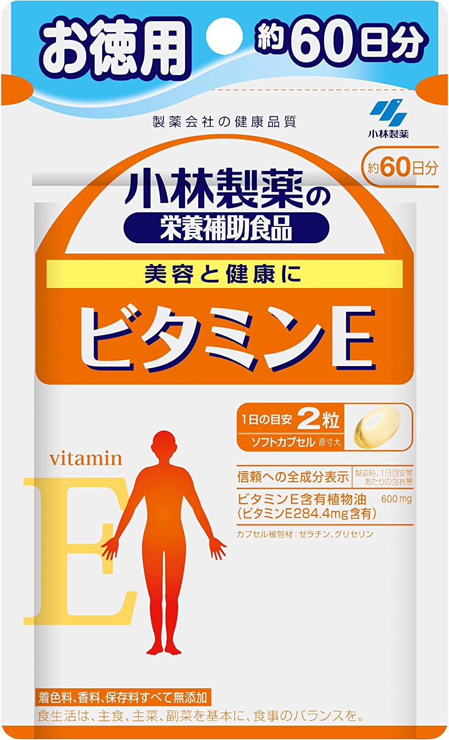 Витамин Е Kobayashi Vitamin E, 120 шт