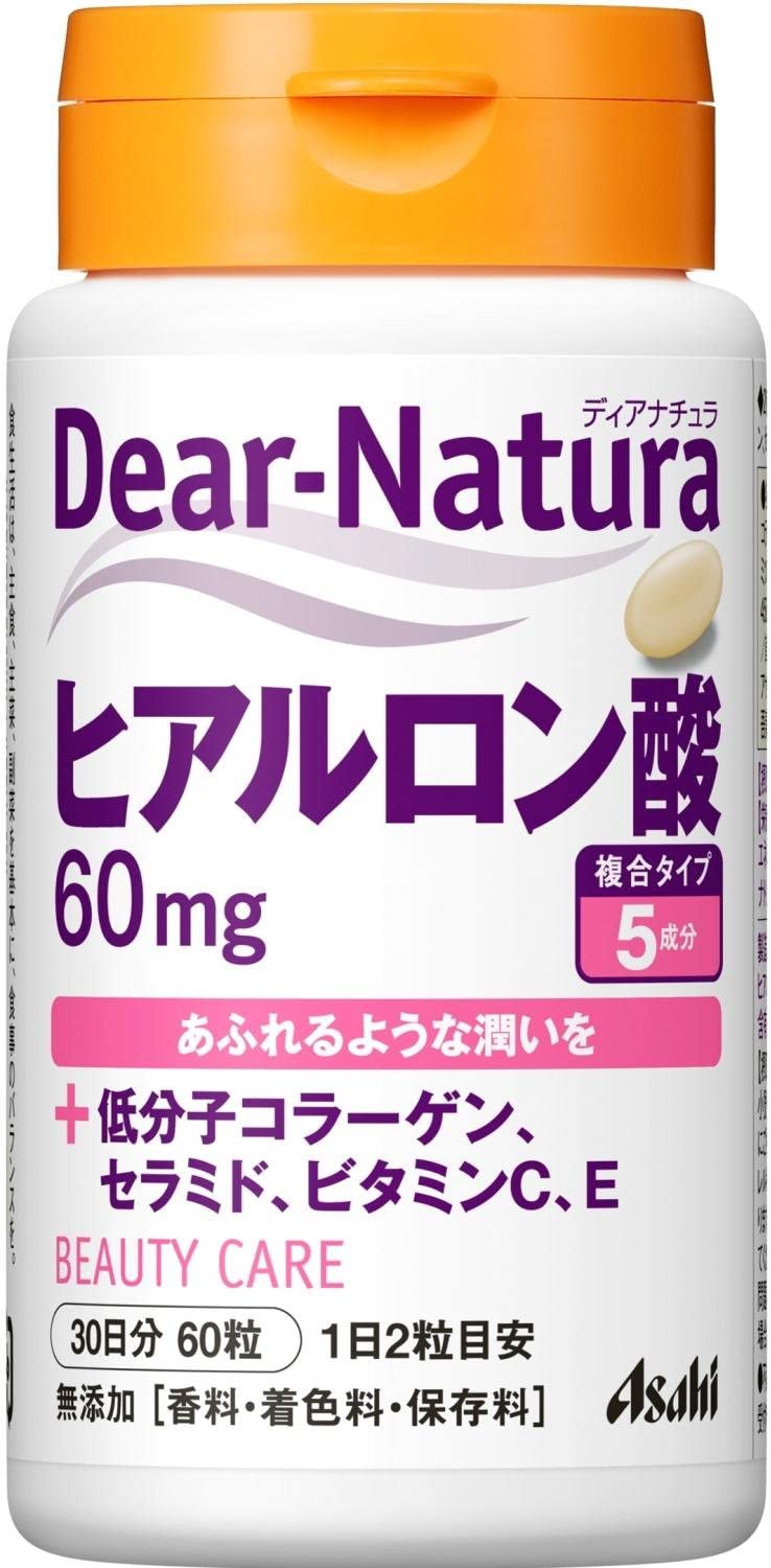 Комплекс с гиалуроновой кислотой Asahi Dear-Natura Hyaluronic Acid, 60 шт