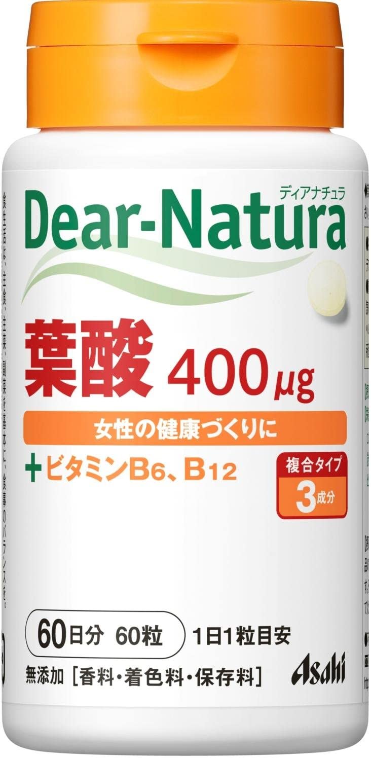 Фолиевая кислота Asahi Dear-Natura Folic Acid, 60 шт