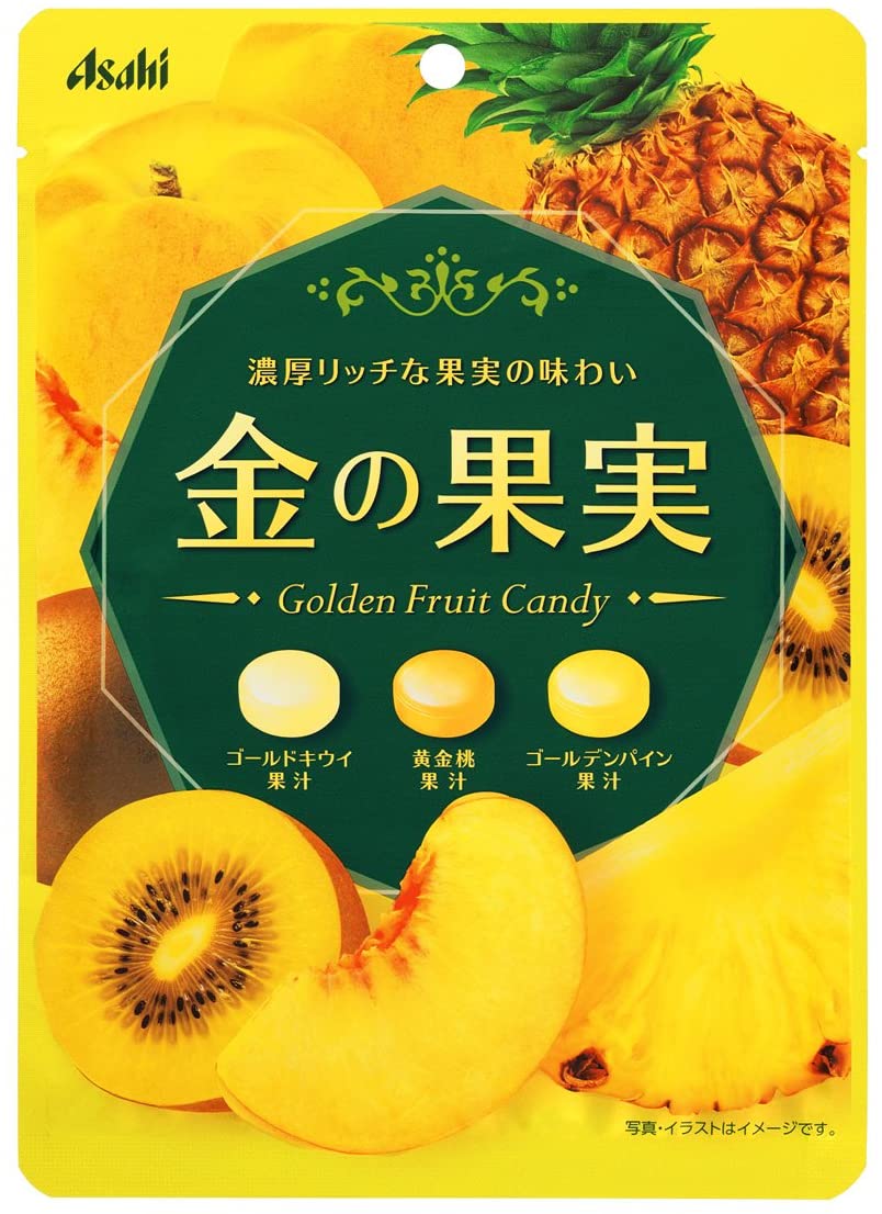 Фруктовый мармелад Asahi Gold Fruit Candy, 84 гр