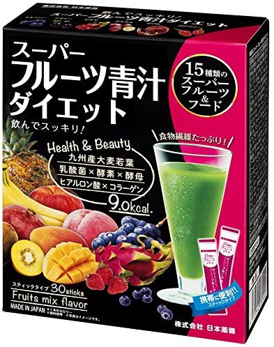 Фруктовый диетический напиток аодзиру Nippon Yaku Super Fruit Aojiru Diet, 3 гр х 30 шт