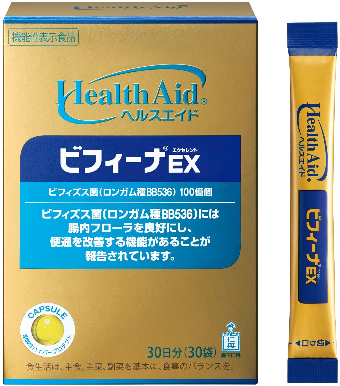 Комплекс бифидобактерий Morishita Jintan Health Aid Bifina EX, 30 шт