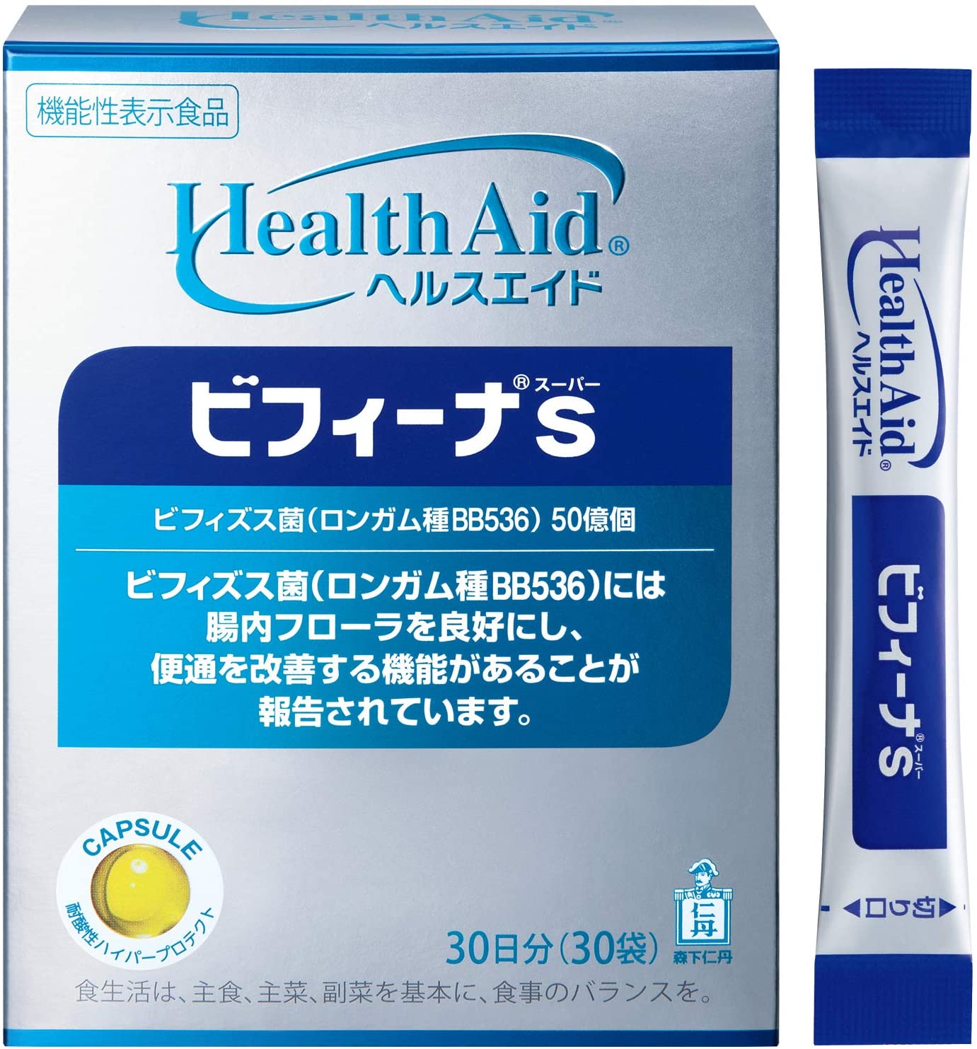 Комплекс с бифидобактериями Morishita Jintan Health Aid Bifina S Lactic Acid Bacteria, 30 шт