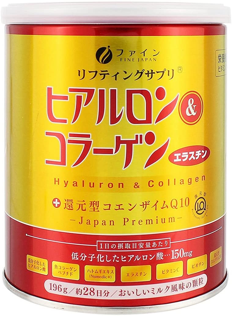 Питьевой комплекс с коллагеном Fine Japan Hyaluron & Collagen + Reduced Coenzyme Q10, 196 гр