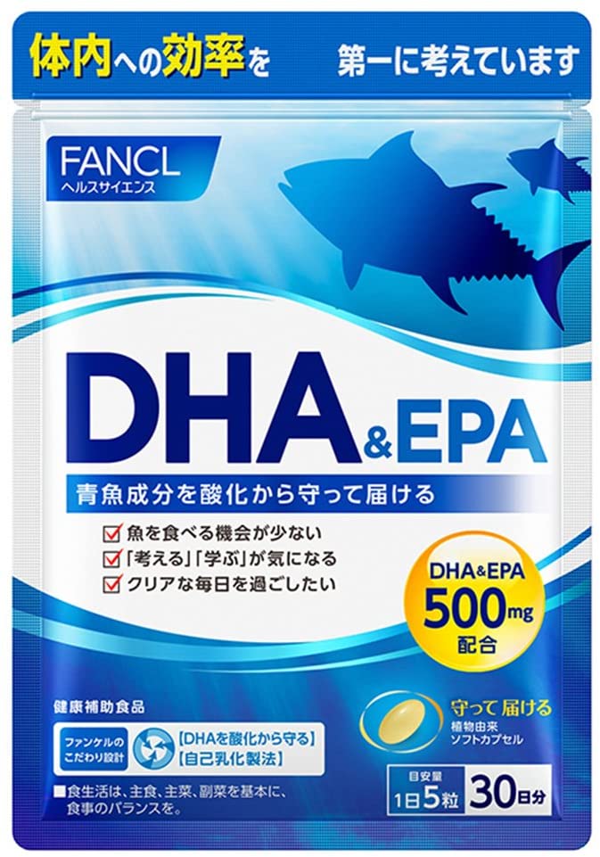 Омега-3 кислоты (DHA+EPA) FANCL, 150 шт