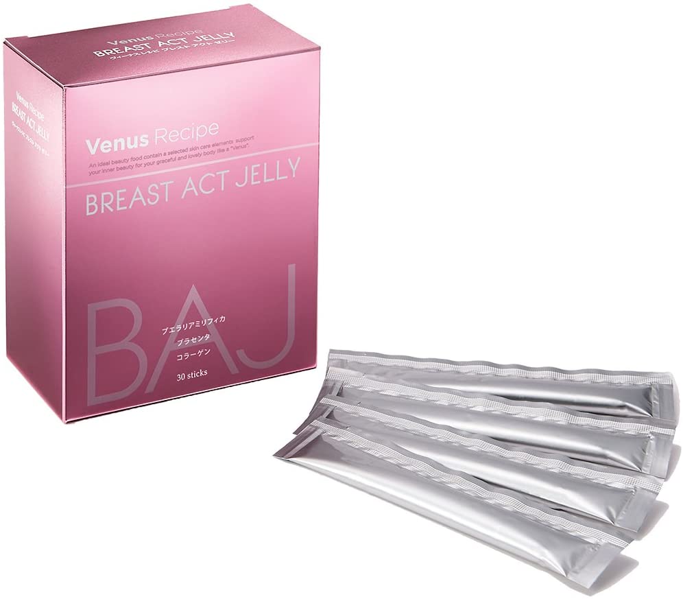 Желе с коллагеном и плацентой для красоты AXXZIA Venus Recipe Breast Act Jelly, 10 гр х 30 шт