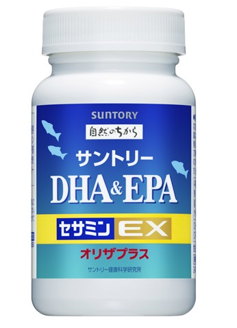 Витаминный комплекс с сезамином и жирными кислотами DHA & EPA+ Sesamine EX Suntory, 240 шт