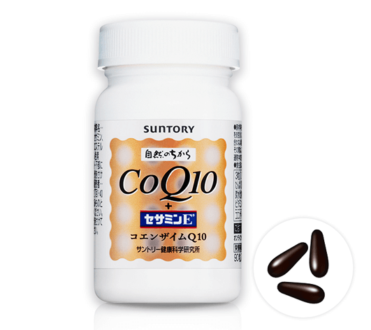 Комплекс с коэнзимом Q10 и сезамином CoQ10 + Sesamin E Suntory, 90 шт