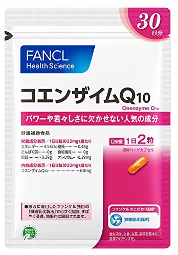 Нанокоэнзим Coenzyme Q10 FANCL, 60 шт