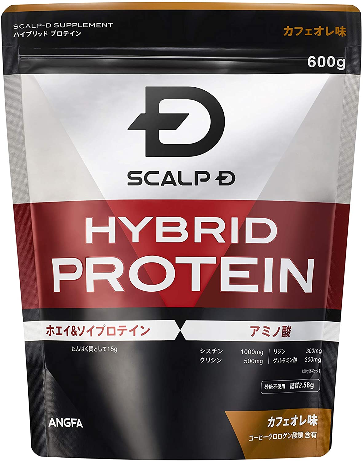 Протеиновый коктейль для мужского здоровья Cafe Au Lait Flavor SCALP-D Hybrid Protein ANGFA, 600 гр