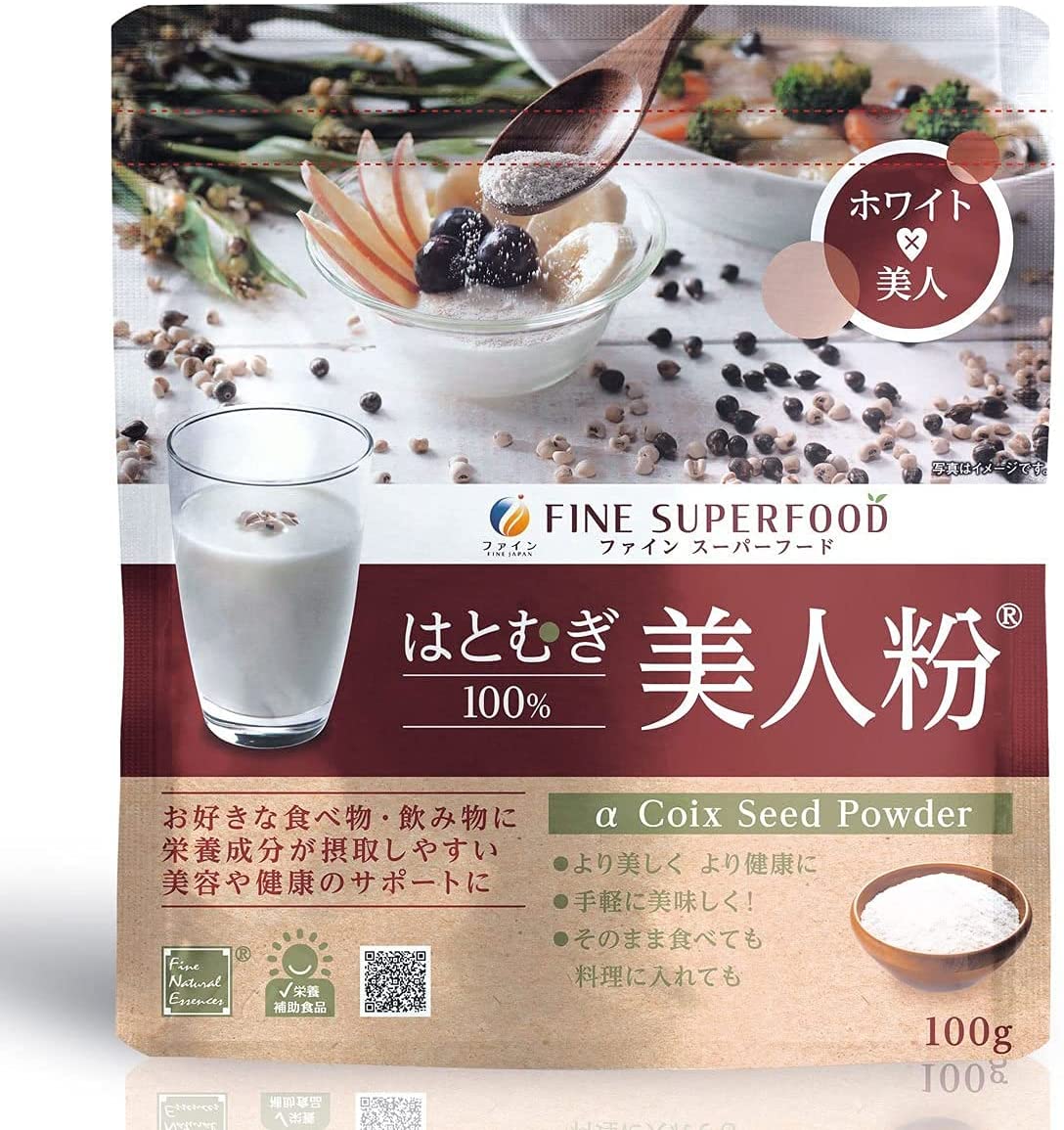 Комплекс для здоровой кожи с экстрактом коикса Coix Seed Powder Fine Japan, 100 гр