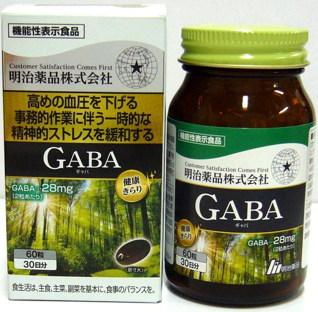 Комплекс при повышенной утомляемости и гипотонии GABA Meiji Health Glitter, 60 шт