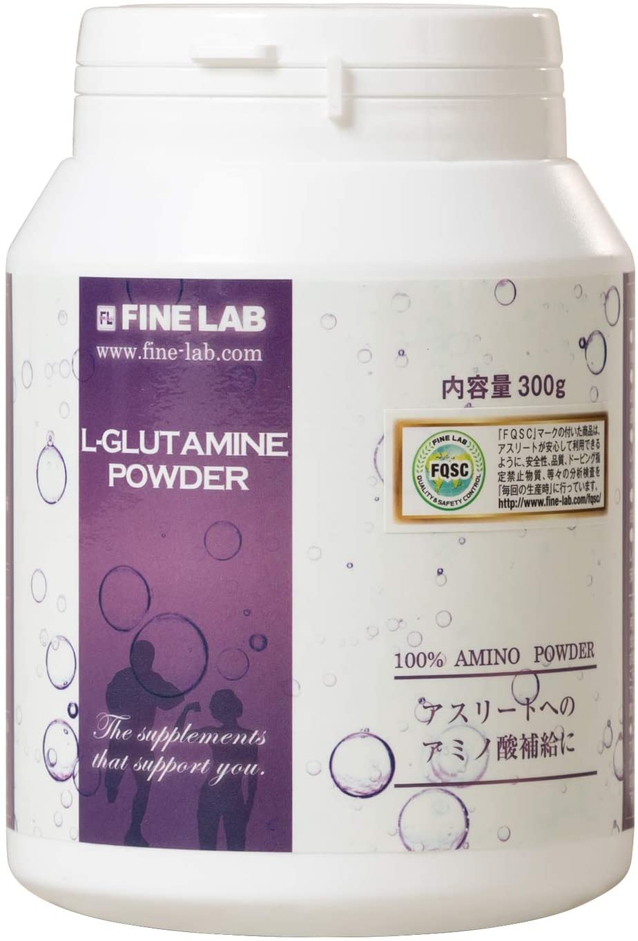 Аминокислота L-глютамин L-glutamine Powder Fine Lab, 300 гр