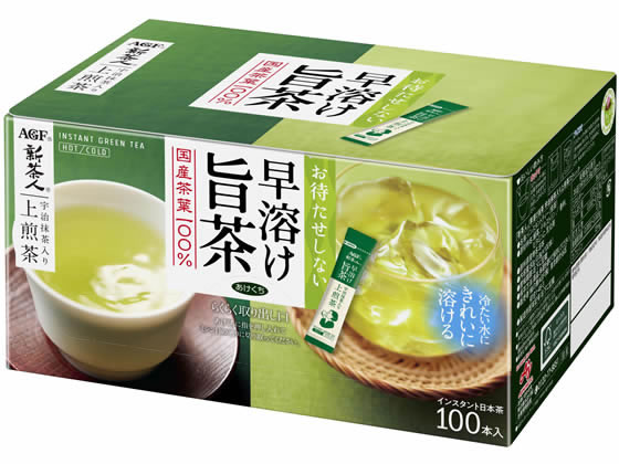 Быстрорастворимый зеленый чай New Master Kamisencha Stick with Uji Matcha Tea AGF, 8гр х 100 стиков