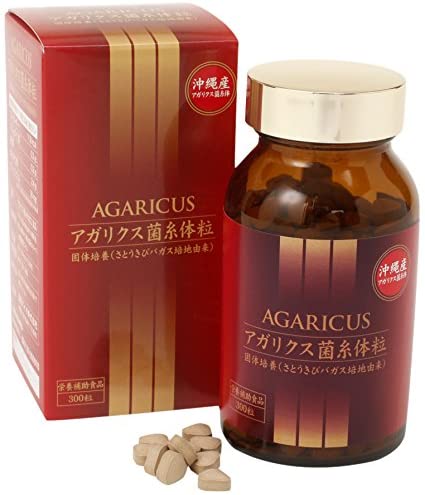 Экстракт Агарика Agaricus Mycelium Grains Kinshu Bio, 300 шт