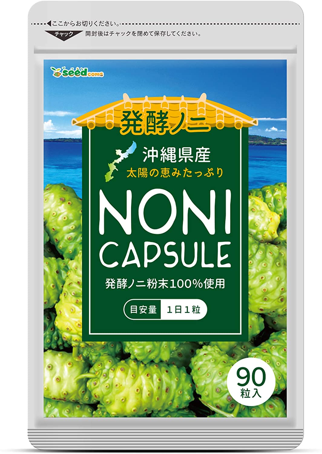 Экстракт нони Okinawa Ripe Noni SeedComs, 90 шт