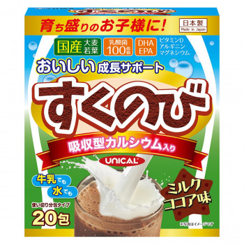 Какао-напиток для роста детей Sukunobi Milk Cocoa Flavor Yuwa, 3 гр х 20 шт