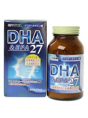 Комплекс для повышения мозговой активности DHA & EPA27 Yuwa, 120 шт